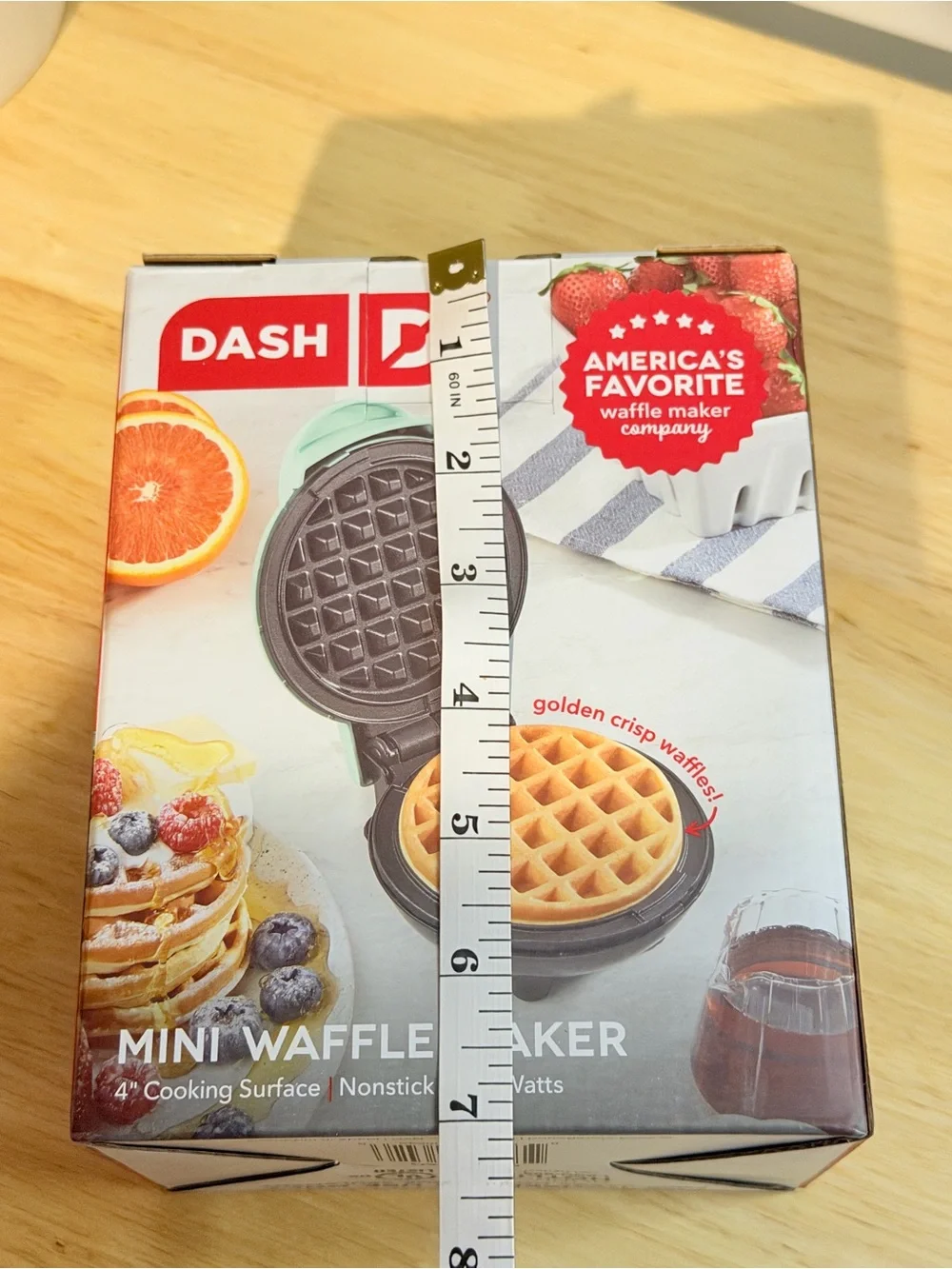 DASH Mini Waffle Maker in Mint/Black NWT NIB